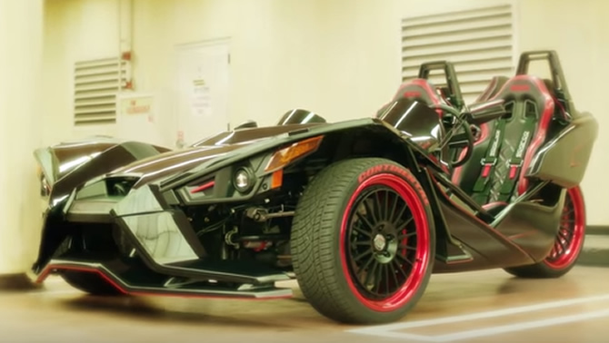 Picture of the Polaris Slingshot vehicle. 