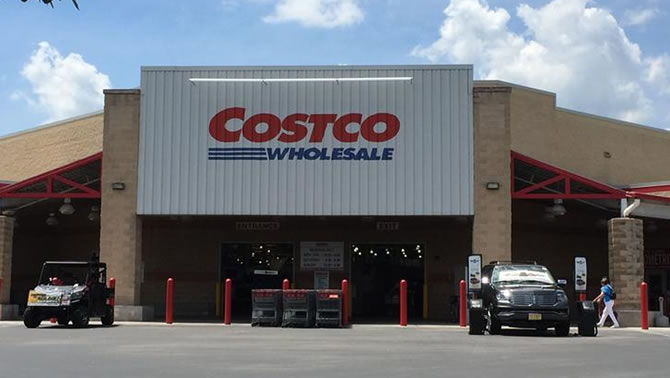 Picture of Costco store. 