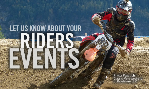 Submit motocross events