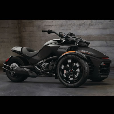 Picture of 2016 Can-Am Spyder F3-S Special Series motorcycle in Triple Black.