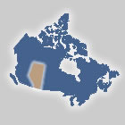 Map of the Alberta