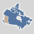 Map of the British Columbia