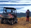 ATVer looking at mountains