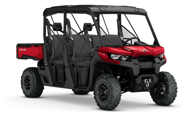 The 2017 Can-Am Defender MAX XT HD10 in Intense Red.