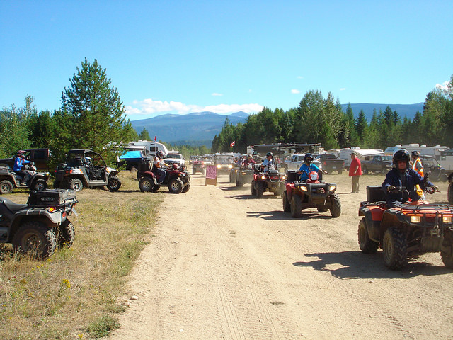 ATVBC Poker ride July 2015 in Clearwater BC.