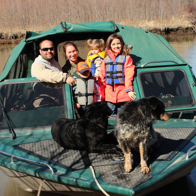 Jason and his family get out on the river as often as possible with the Peace Country River Rats.