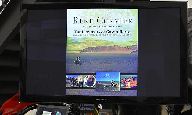 A photo of the cover of Rene Cormier's book. 