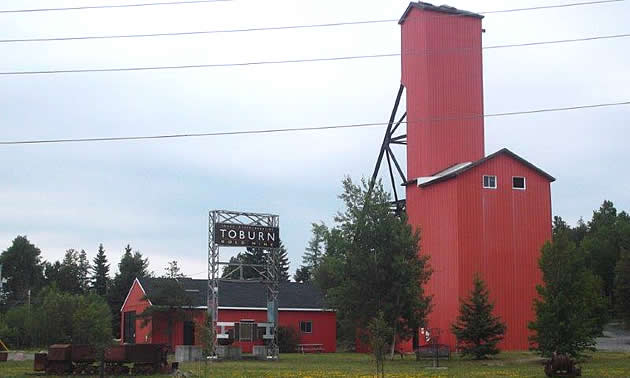 Historic Toburn Gold Mine property. 