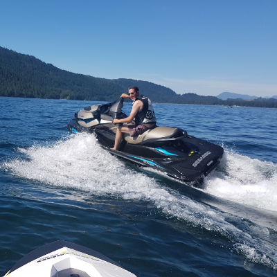 Paul Bain loves taking his Sea-Doo out on a variety of B.C. lakes.