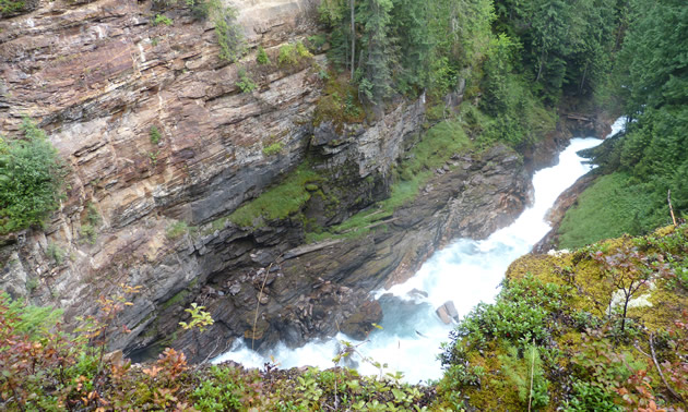 Akolkolex Falls south of Revelstoke, B.C. 