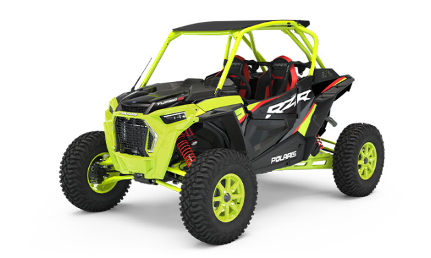 All-New RZR Turbo S LE

Stand out from the pack with the Lifted Lime premium paint scheme. This Limited Edition is packed with technology including DYNAMIX, RIDE COMMAND, factory audio and more.