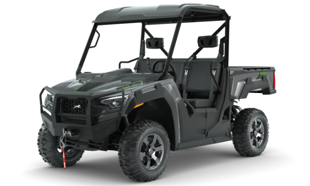 A stock photo of a green Arctic Cat Prowler Pro