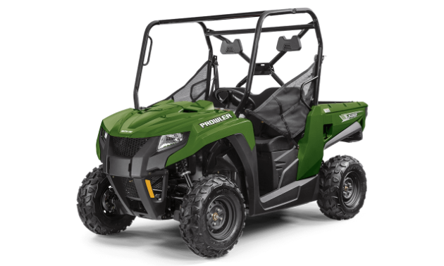 A green 2021 Arctic Cat Prowler 500 side-by-side. 