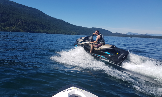 Paul Bain loves taking his Sea-Doo out on a variety of B.C. lakes.