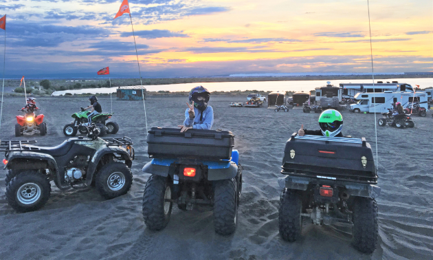 Kids have a great time at Moses Lake Mud Flats and Sand Dunes in Washington.