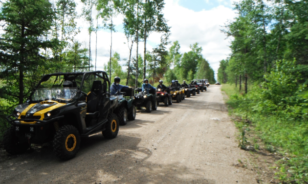 Riders line up for good times riding the Eastman Trail system.