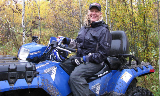 Suzanne Otte was part of the team that signed the historic Interlake Pioneer Trail.