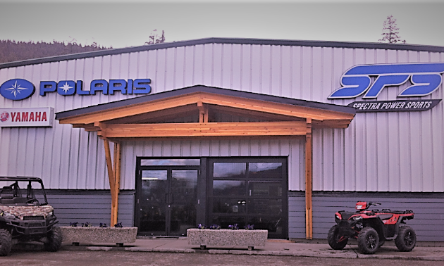The Spectra Power Sports showroom in Williams Lake. 