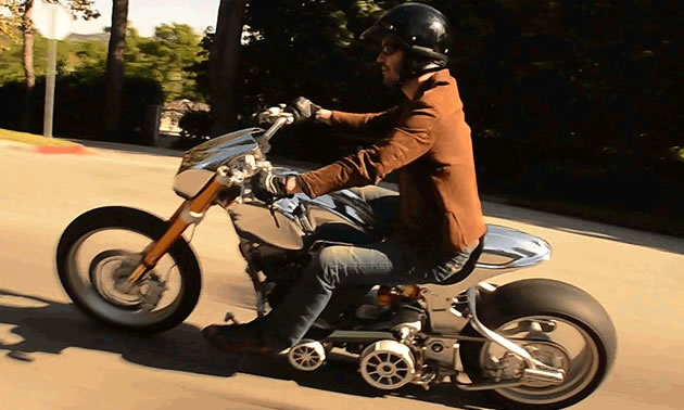 Keanu Reeves riding the new KRGT-1 from Arch Motorcycle Company