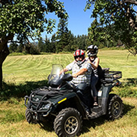 Eric Buckley, Nicole Lind and Will Buckley enjoy quality family time quadding in the Pend d'Oreille region in B.C.