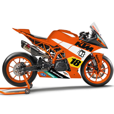 The new KTM RC 390 R. 