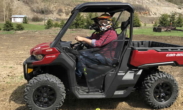 An ATV being used for a CASI course practice in Alberta, Canada.