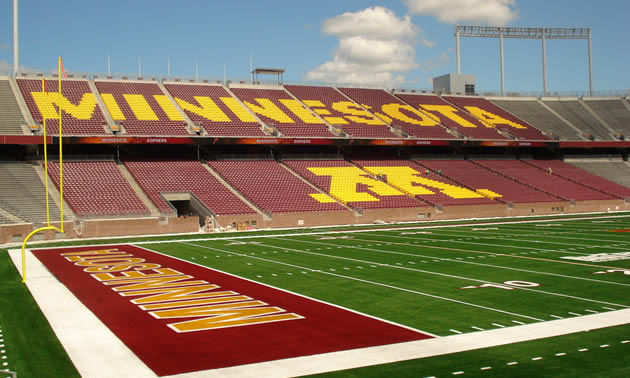 The home field of the Minnesota Golden Gophers