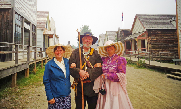 Several members of the Well Wheels are dressed in period costumes and they toured the town, much to the delight of both the locals and tourists.