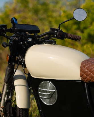 close-up of a Beachman Bike