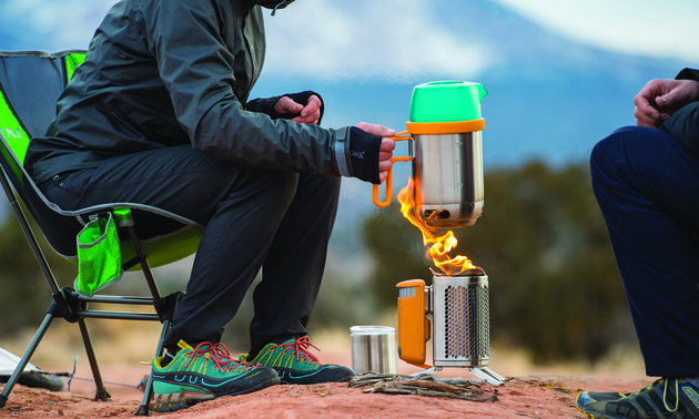 Biolite’s kettle maximizes heat transfer and boils water quickly. Photo courtesy Biolite
