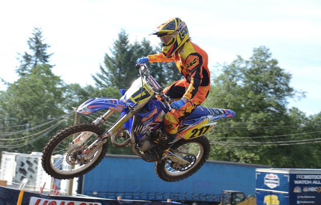 Casey Keast in a race at Washougal.  