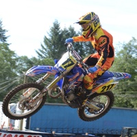 Casey Keast in a race at Washougal.  