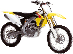Yellow dirt bike