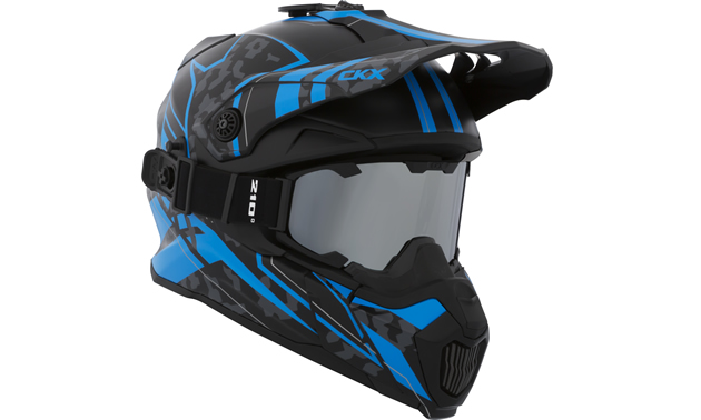 The CKX Titan - Summer Edition helmet in black and blue. 