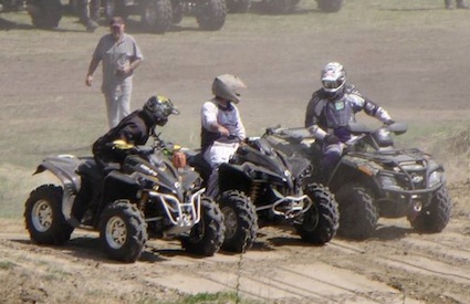 ATVers racing