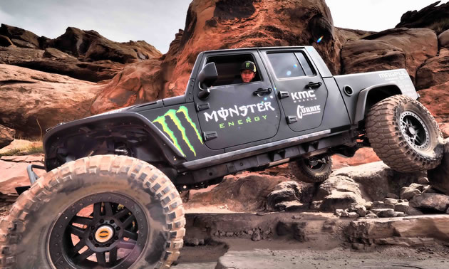 Picture of Monster Energy truck. 