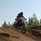 Dirt bike in the air