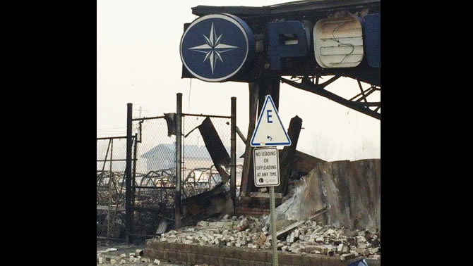 Four Seasons Power Sports destroyed by Fort McMurray wildfire. 