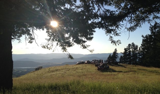 Vernon ATV Club, overlooking Vernon, B.C.