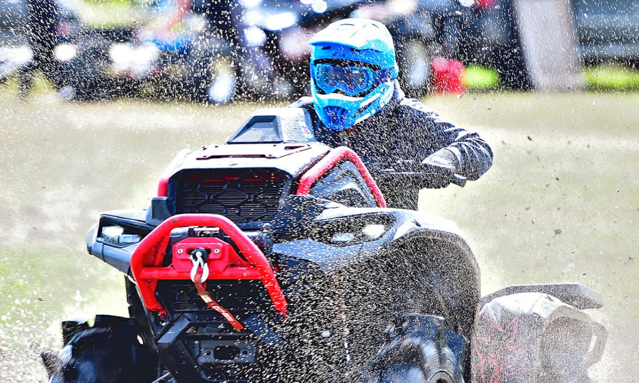 Ryan riding an ATV