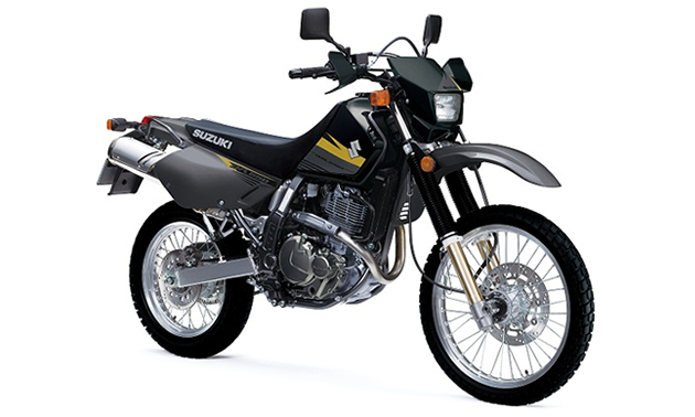 The Suzuki DR 650 is a dual sport bike. 