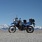 Bike with scenery in background