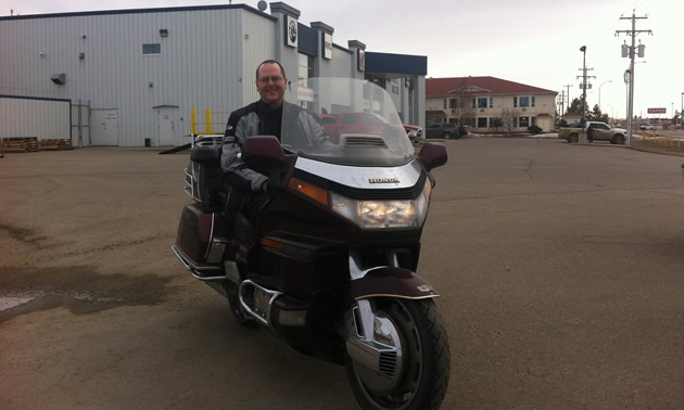 Troy's current ride is a 1989 GL1500 GoldWing.