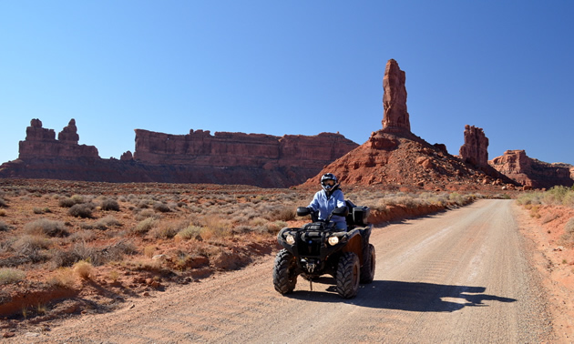 ATVing in Valley of the Gods. 